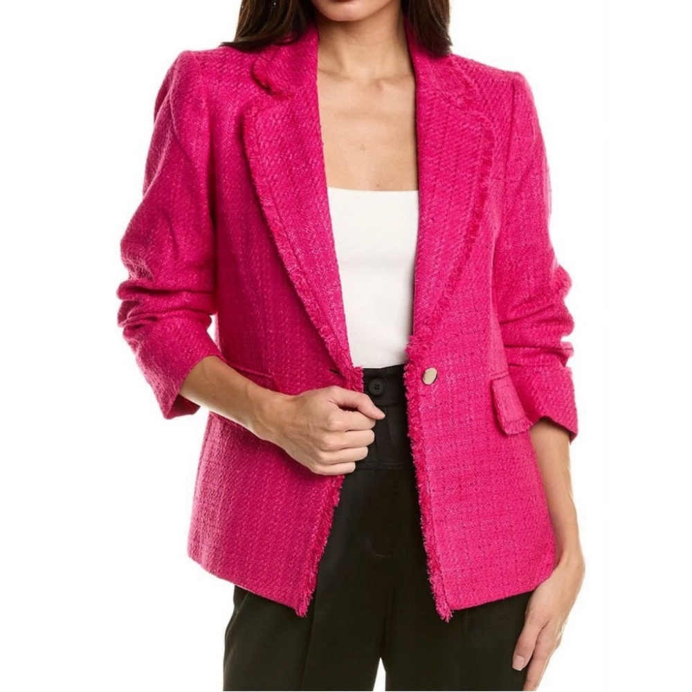 Anne Klein womens Fringe Jacket
